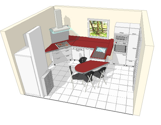 Objectif : manger dans une cuisine de 12 m² 30 messages Fait table désign cuisine de